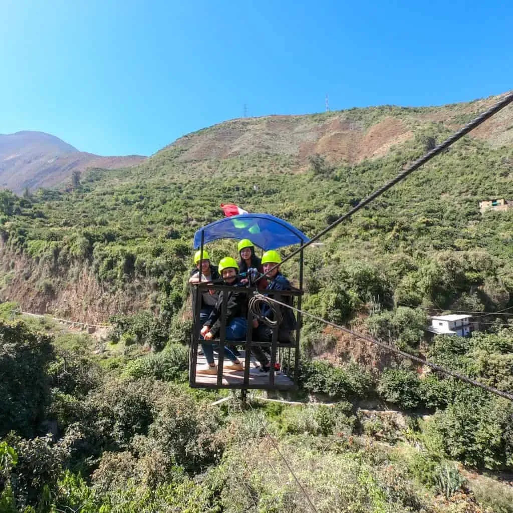 Teleférico en San Mateo de Otao